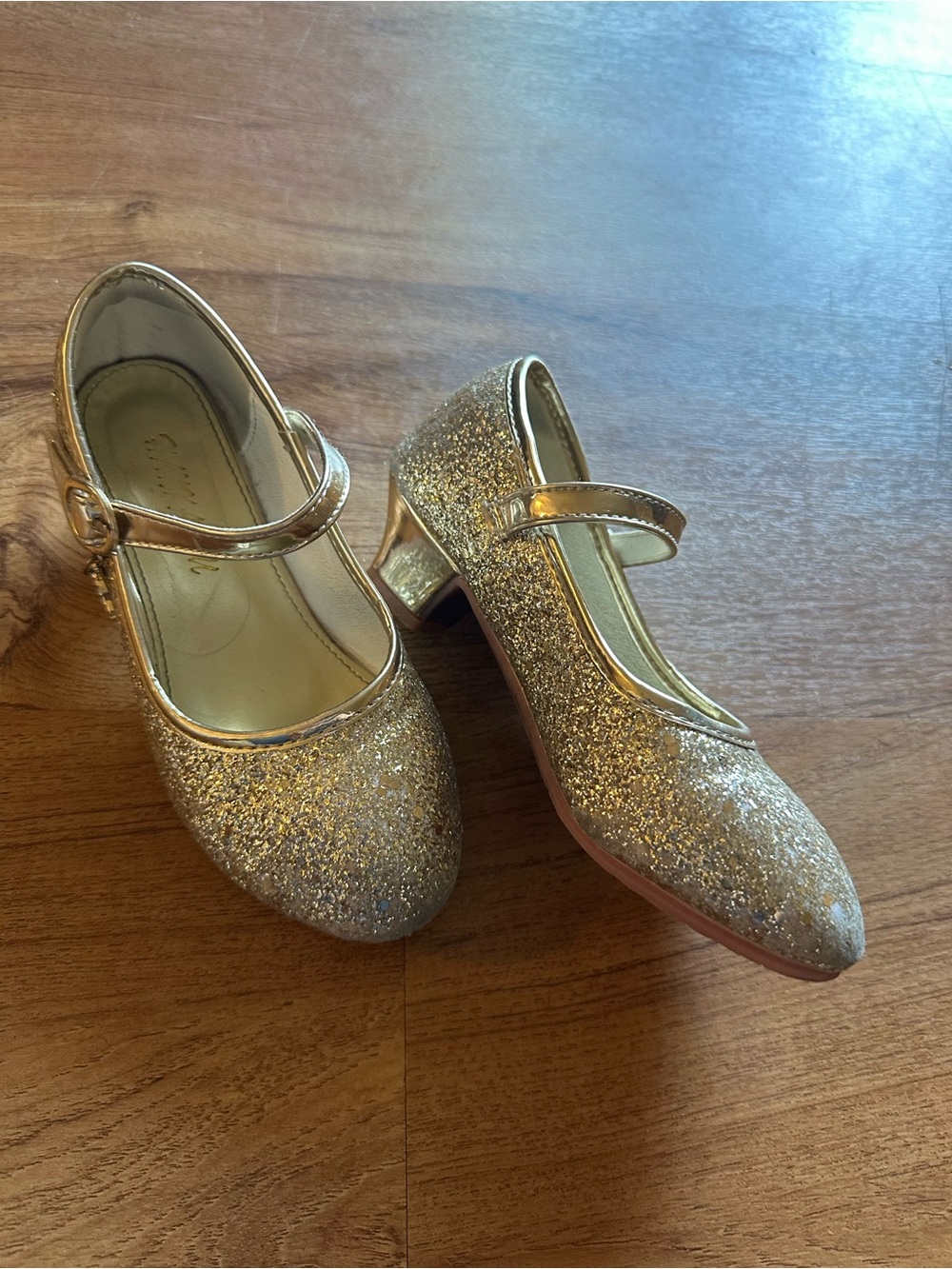 Girls' Glitter Mary Jane Dress Shoes - Gold